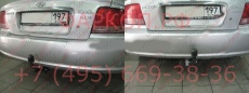 Фаркоп на Hyundai Sonata V седан 2001/7-2006 необходима подрезка бампера. Тип шара: A. Нагрузки: 1500/75 кг