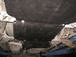 Защита Alfeco для картера, радиатора, раздатки и КПП Nissan Pathfinder R51 2004-2014